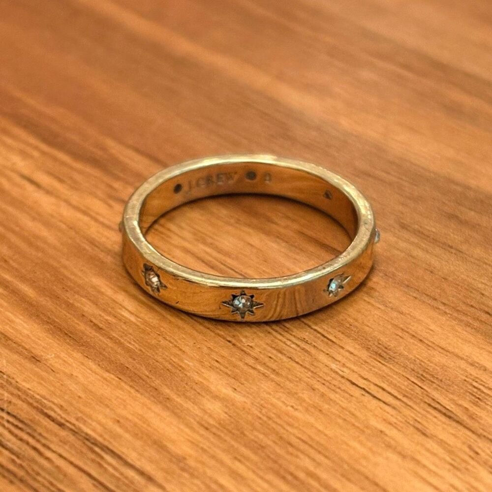 J.Crew | Crystal Starburst Band | Size 8